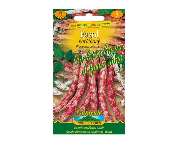 Obrázek produktu Fazol keříčkový melírovaný BORLOTTO L.DI FUOCO NANO, semínka