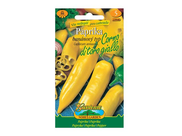 Obrázek produktu Paprika zeleninová banánový typ CORNO DI T.GIALLO, semínka