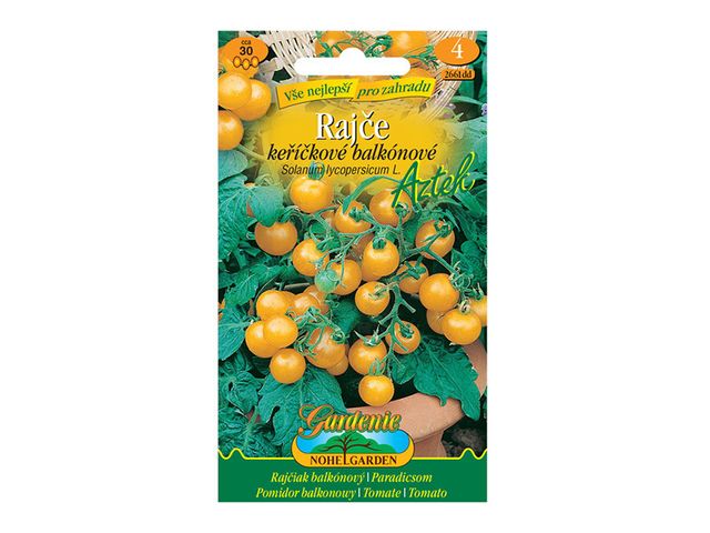 Obrázek produktu Rajče keříčkové balkónové žluté AZTEK, semínka