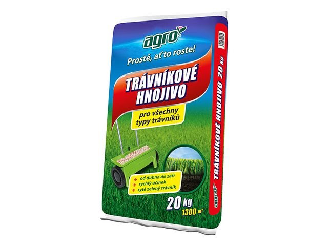 Obrázek produktu Hnojivo trávníkové 20kg, pytel, Agro