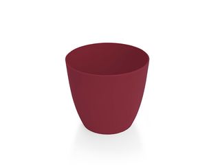 Obal plastový ELLA mat pr.15cm, červeno-vínová