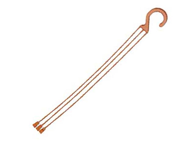 Obrázek produktu Závěs plastový na žardinky, hnědý, délka 45 cm