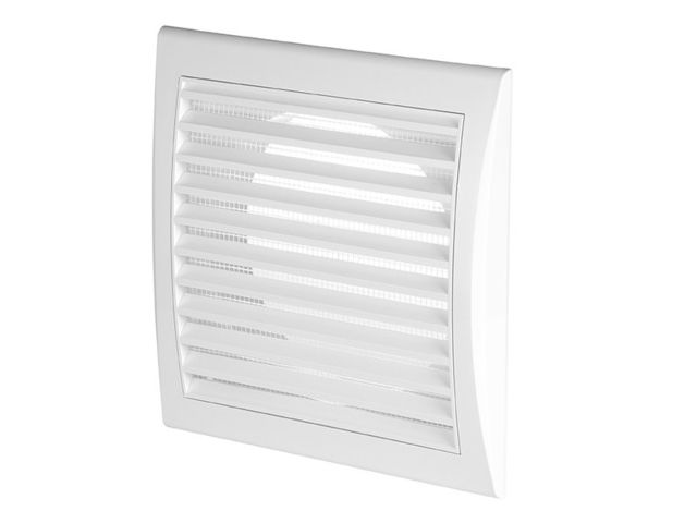 Obrázek produktu Mřížka větrací s rámem a síťov. 138 x 138 mm, Elegant s napoj. pr.125, bílá