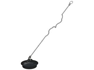 Zátka 6/4 s řetízkem 38 cm (vanové sifony A501-2)