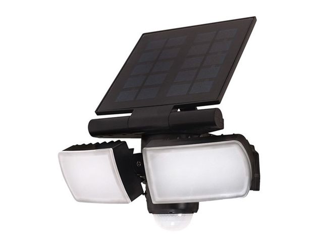 Obrázek produktu Reflektor LED, solární osvětlení se senzorem, WO772, 8 W, 600 lm, Li-on, černá