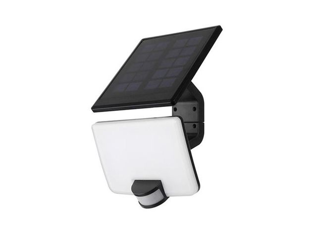 Obrázek produktu Reflektor LED, solární osvětlení se senzorem, WO785, 11 W, 1200 lm, Li-on, černá