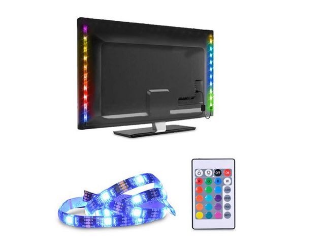Obrázek produktu LED pásek RGB, USB, WM 504, pro TV, 2 x 50 cm s dálkovým ovladačem a vypínačem