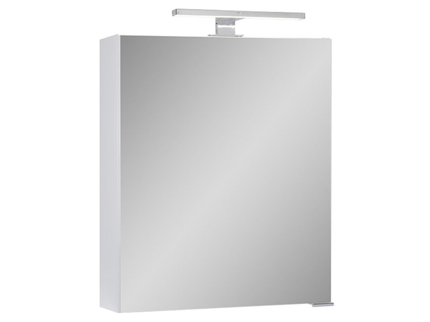 Skříňka zrcadlová Fany 50 s LED osvětlením, bílá, lesk, 50x68x16