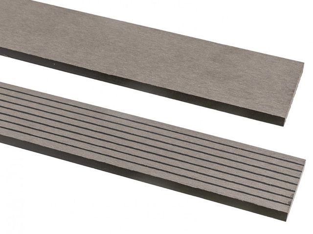Obrázek produktu Plotovka WPC GUTTAFENCE světlé šedá, rovný konec (hladká/drážky) 12x80x1000mm