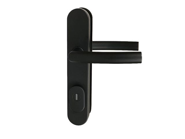 Obrázek produktu Kování bezpečnostní R711 klika/klika s překrytím vložky, 90 matné černé