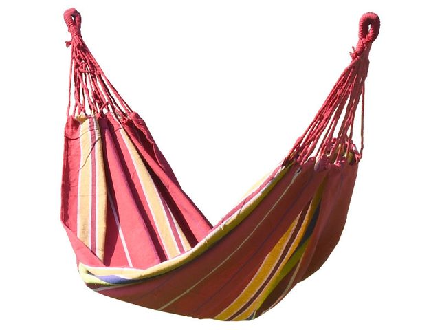 Obrázek produktu Síť houpací TEXTIL 200x100cm červeno-žlutá