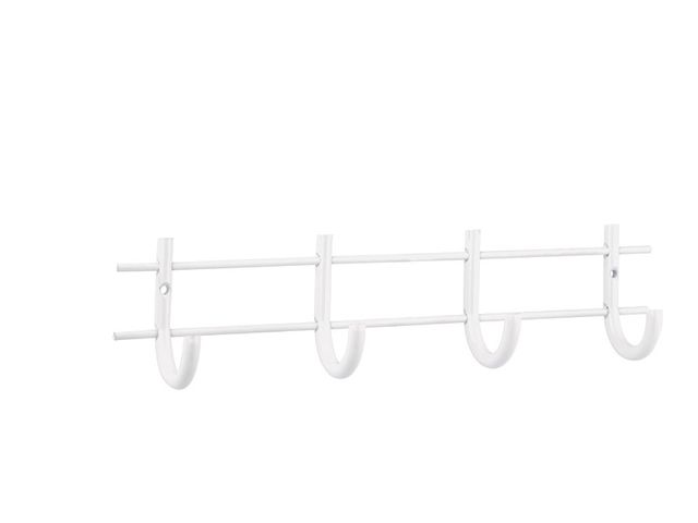 Obrázek produktu Lišta věšáková 300x70mm, 4 háčky, bílá
