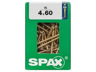Vrut 4x60, zápustná hlava, PZ, YELLOX, 75 ks (L)