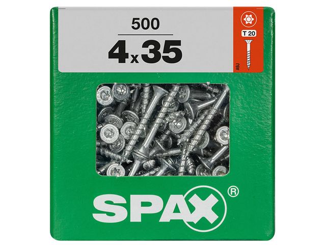 Obrázek produktu Vrut 4x35, zápustná hlava, T-STAR plus, WIROX, 500 ks (XL)