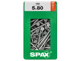 Vrut 5x80, zápustná hlava, T-STAR plus, WIROX, 150 ks (XL)