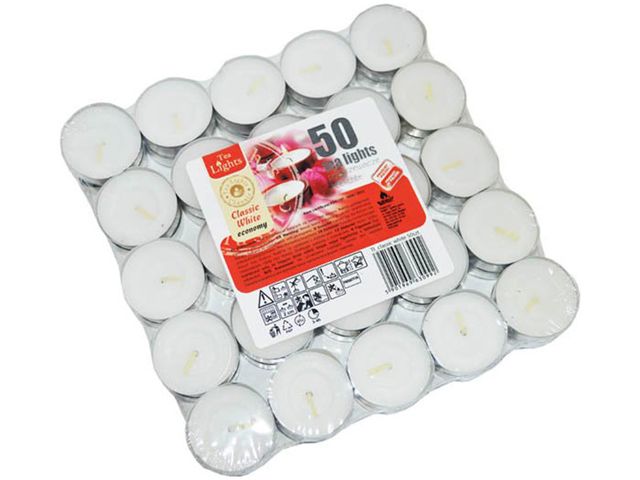 Obrázek produktu Svíčky čajové 50ks, 3,5h