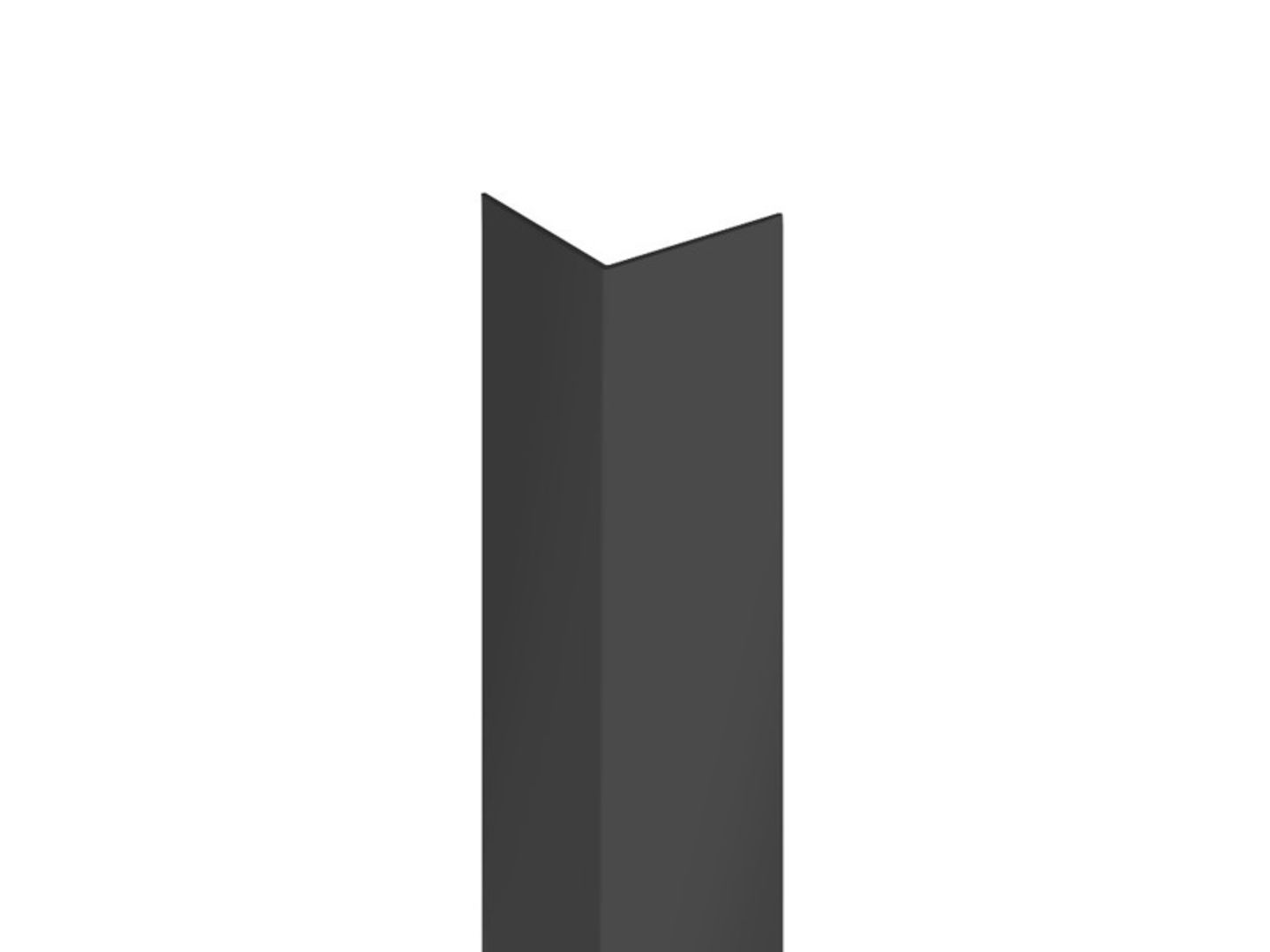 Lišta L k ochraně rohu, 10x10mm, 2,9m, PVC, černá