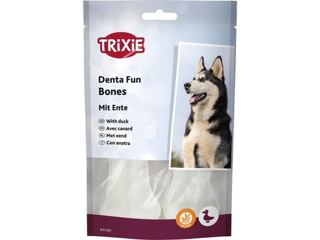 Obrázek produktu Kost žvýkací Denta Fun náplň kachna 10cm, 2ks