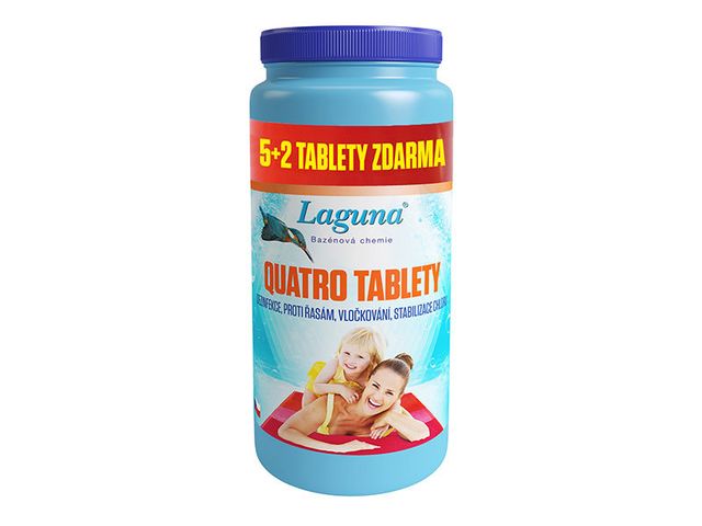 Obrázek produktu Laguna Quatro 5+2 tablety zdarma multifunkční bazénová chemie, 1,4 kg