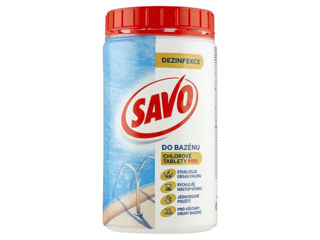 Obrázek produktu SAVO bazén chlor. tablety Mini 0,8 KG