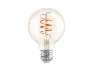 Zdroj světelný LED, filament jantar globe, E27, 4W