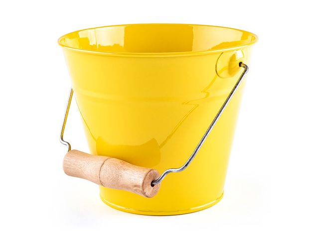 Obrázek produktu Kyblík zahradní - žlutý, kov
