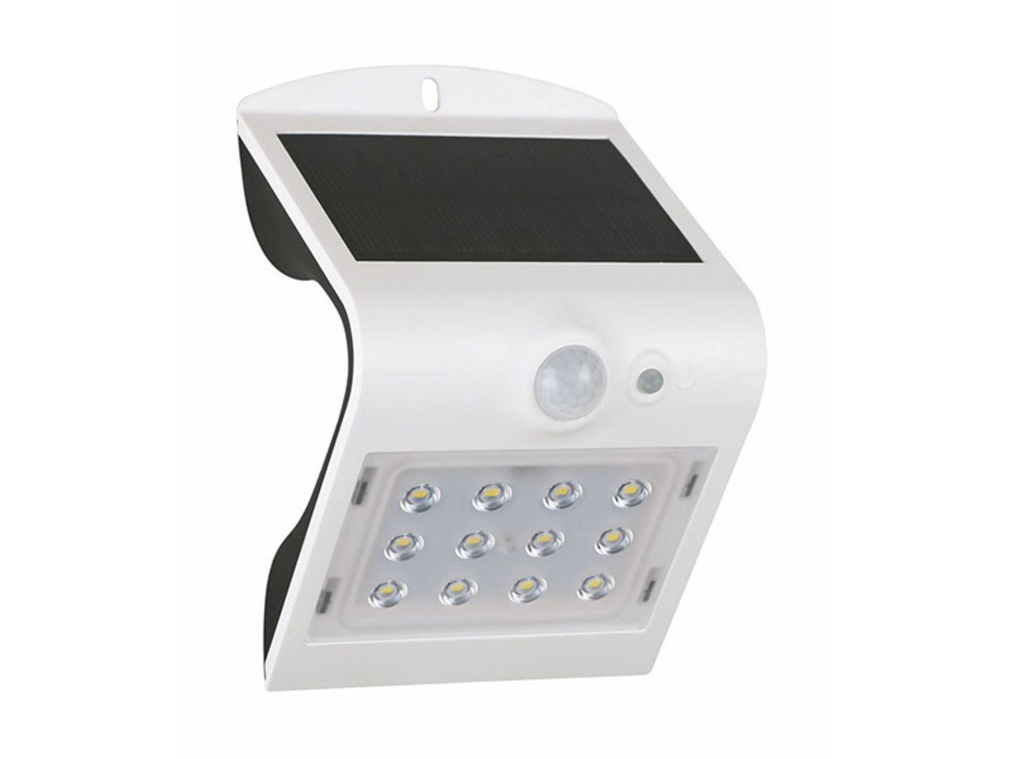 GREENLUX Sv.solární s čidlem FOX 12LED NW, bílé