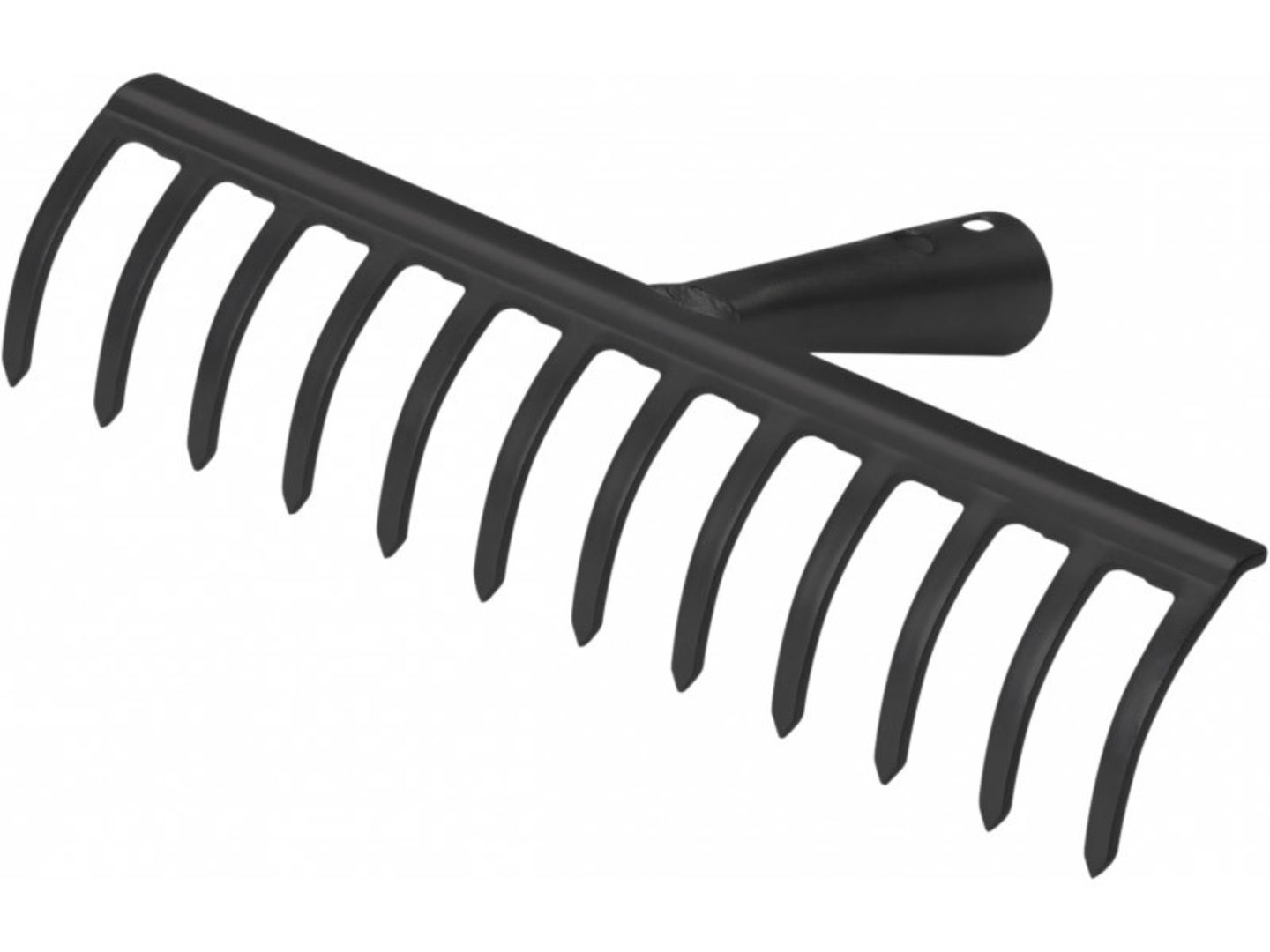 Hrábě zahradní 30 cm, prášková barva, 12 zubů