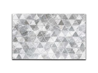Dekor Kasper print grey 25x40cm