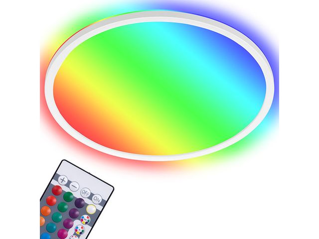 Obrázek produktu Svítidlo stropní ultra ploché, podsvícené 22 W, 2700 lm, 4000 K + RGB-LED