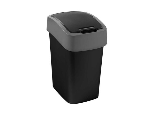 Obrázek produktu Koš odpadkový plastový Pacific Flipbin 9 l, černý