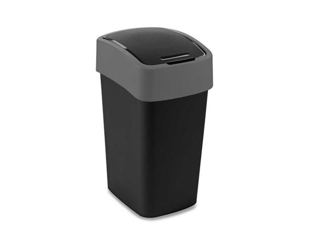 Obrázek produktu Koš odpadkový plastový Pacific Flipbin 25 l, černý