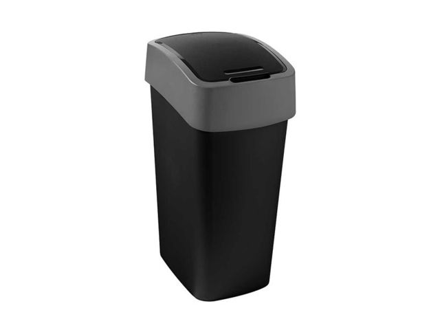 Obrázek produktu Koš odpadkový plastový Pacific Flipbin 45 l, černý