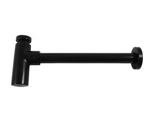 Sifon umyvadlový design kulatý, 5/4" Ø 32, černá mat