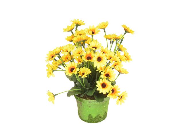 Obrázek produktu Květina v květináči umělá č.17, 10,5x10,5x25 cm