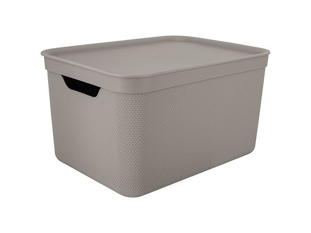 Simplify Small Vinto Storage Box with Lid in White