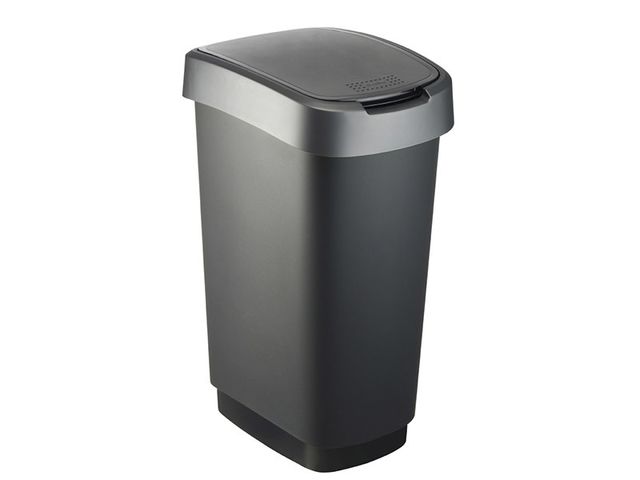 Obrázek produktu Koš odpadkový SWING TWIST 50 l, šedá