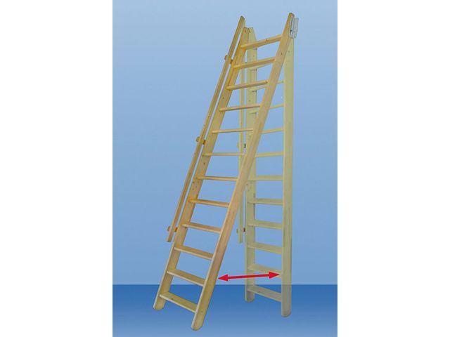Obrázek produktu Mlynářské schody s madlem FLEXIBLO, smrk, 55x300cm