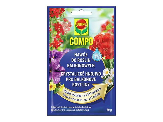 Obrázek produktu Hnojivo krystalické pro balkonové rostliny 60g, Compo