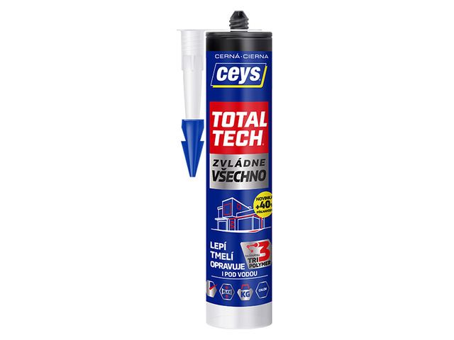 Obrázek produktu Lepidlo a tmel Total Tech Express černý 290 ml