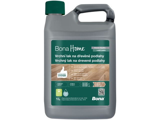 Obrázek produktu Lak vrchní na dřevěné podlahy Bona Home lesklý 1 l