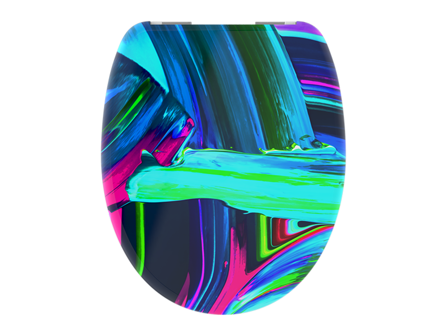 Sedátko WC Neon paint duroplast, soft-close, nerez uchycení