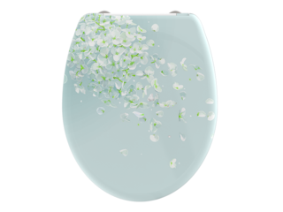 Sedátko WC Flower duroplast, soft-close, nerez uchycení
