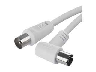 Kabel anténní koaxiální stíněný 15m – úhlová vidlice