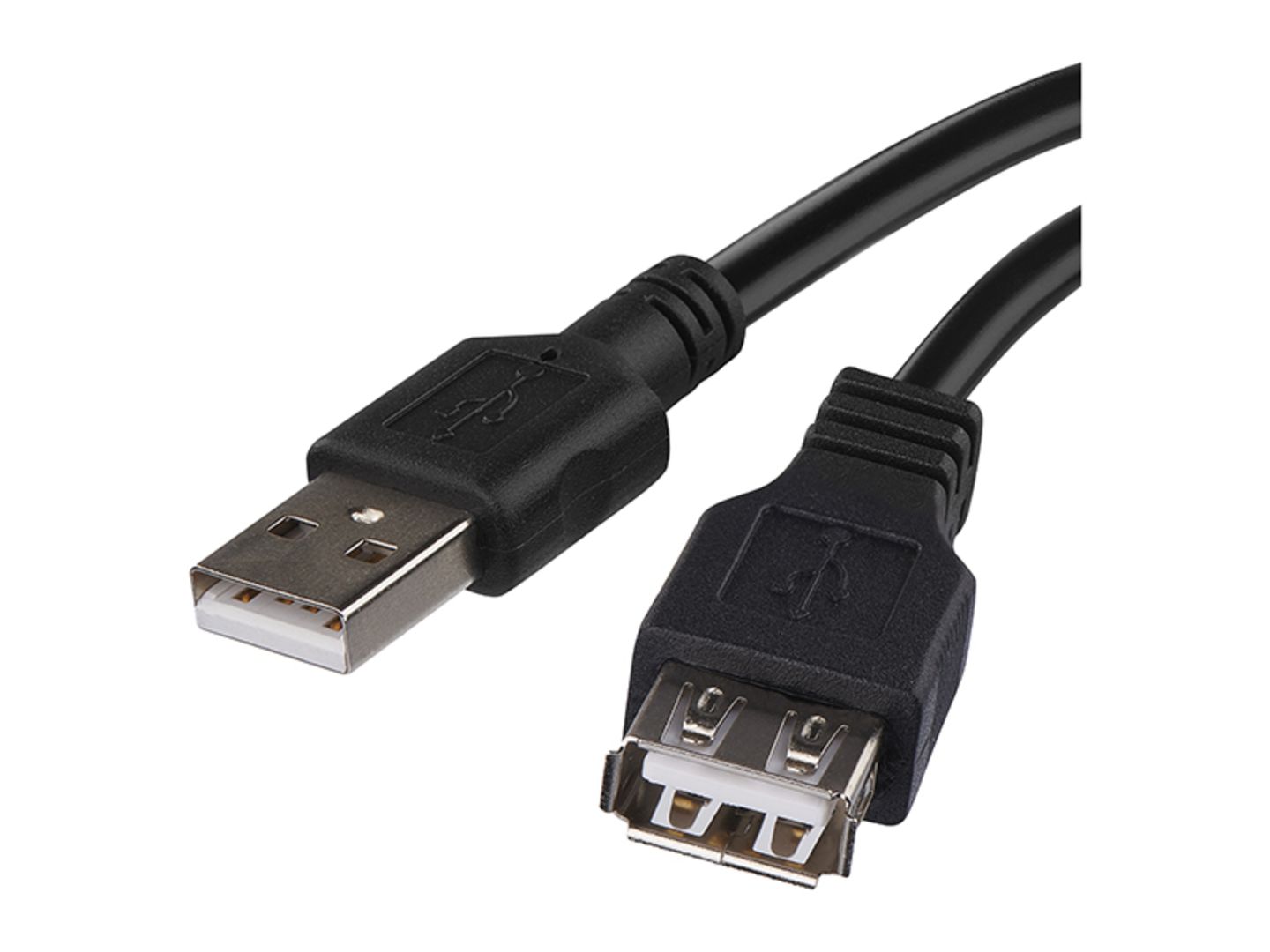 Kabel USB 2.0 A vidlice – A zásuvka 2m