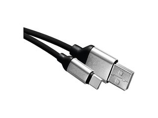 Kabel nabíjecí a datový USB-A 2.0 / USB-C 2.0, 1 m, černý