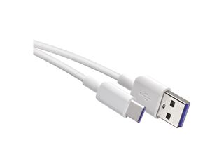 Kabel nabíjecí a datový USB-A 2.0 / USB-C 2.0, 1,5 m, bílý