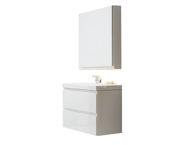 Obrázek produktu Koupelnová sestava 60, skříňka s umyvadlem + zrcadlová skříňka