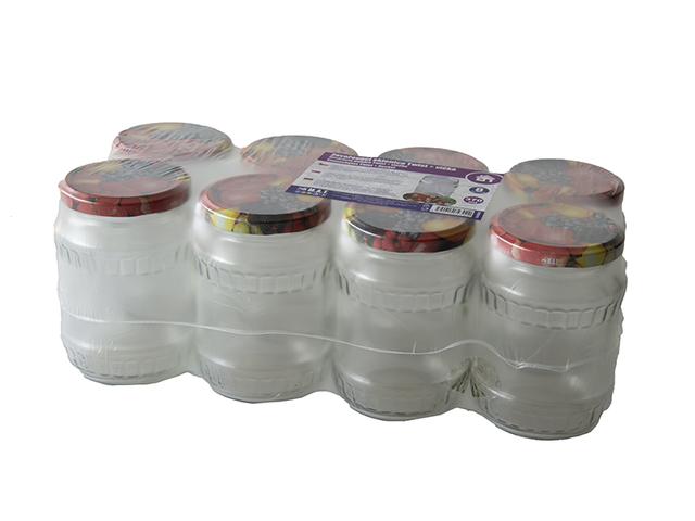 Obrázek produktu Sklenice zavařovací TWIST 66 370 ml + víčka OVOCE 8 ks