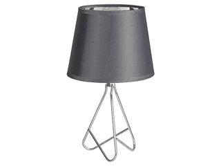 Lampa stolní Blanka, šedo-stříbrná, 1x E14, max 40W